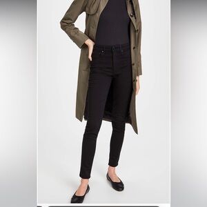 NWT black Rag & Bone Nina high rise ankle skinny, size 27.